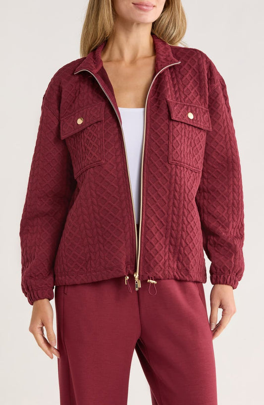 Quilted Knit Jacket