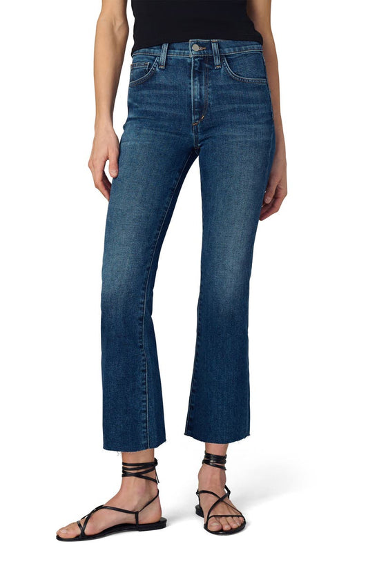 The Callie Raw Hem High Waist Crop Bootcut Jeans (Ovation)