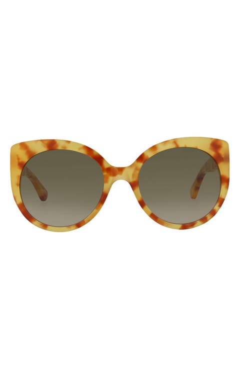 55mm Cat Eye Sunglasses