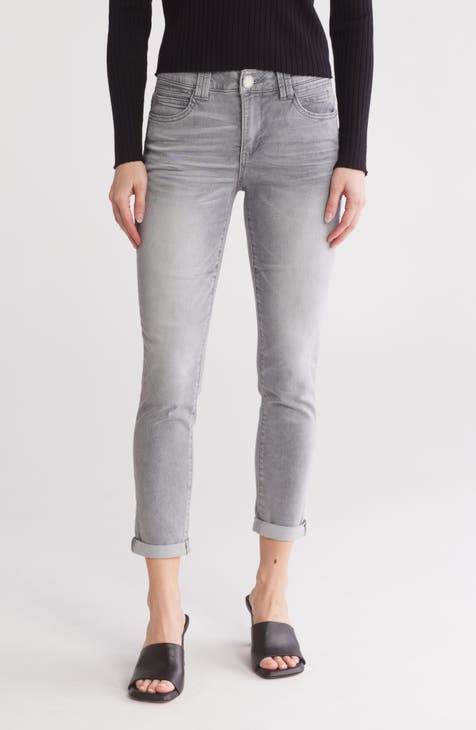 Vaqueros tobilleros con puños enrollados