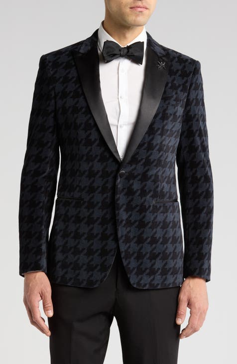 Abrigo deportivo de algodón con pata de gallo (regular y grande)