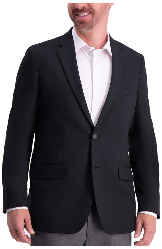 The Active Series Solid Gab Tailored Fit Blazer