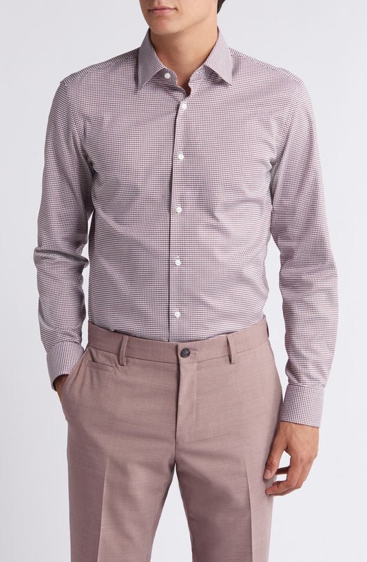Hank Kent Stripe Stretch Dress Shirt (Regular & Big)