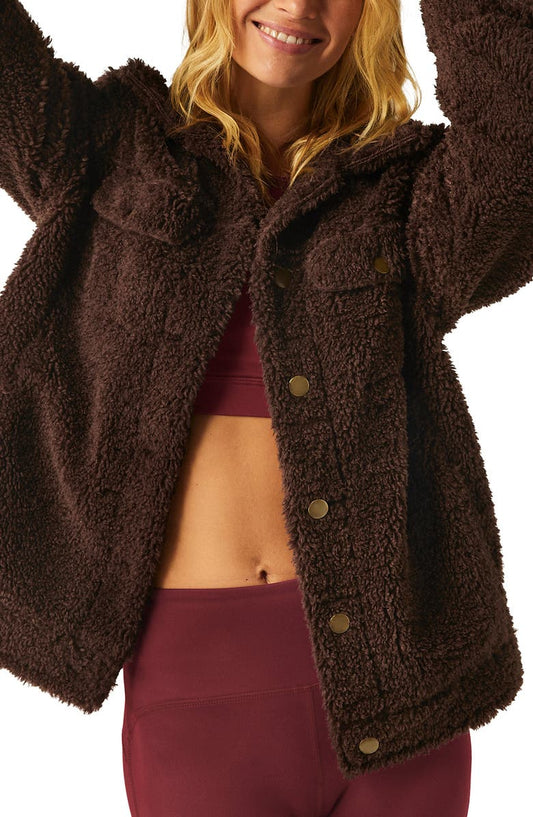 Rider Oversize Faux Shearling Shacket