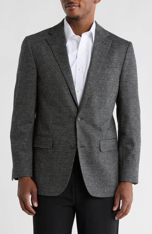 Plaid Cotton Blend Sport Coat (Regular & Big)