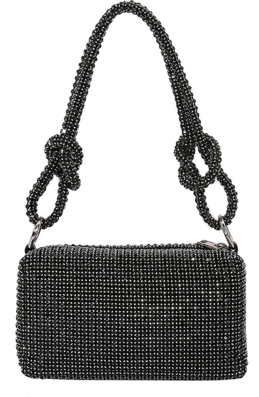 Rhinestone Rectangular Shoulder Bag