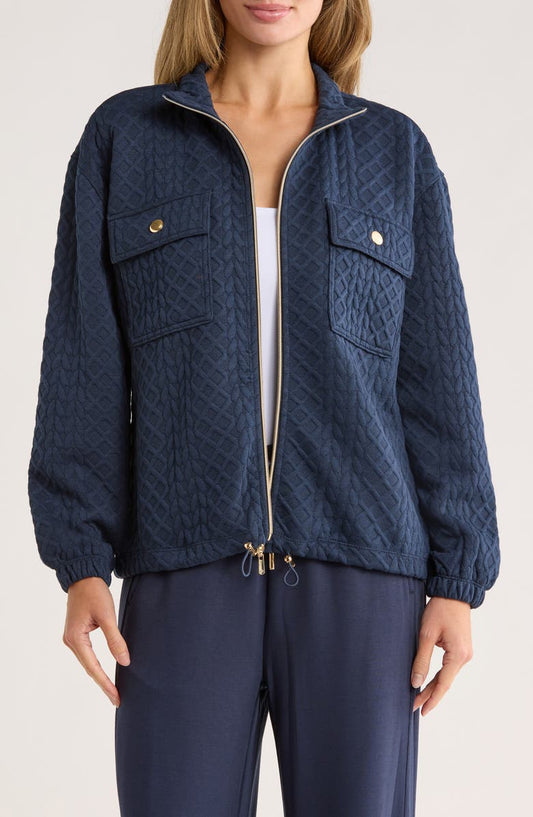 Quilted Knit Jacket