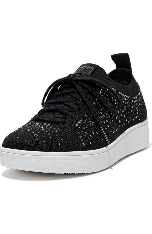 Rally Rhinestone Knit Trainer Sneaker (Women)