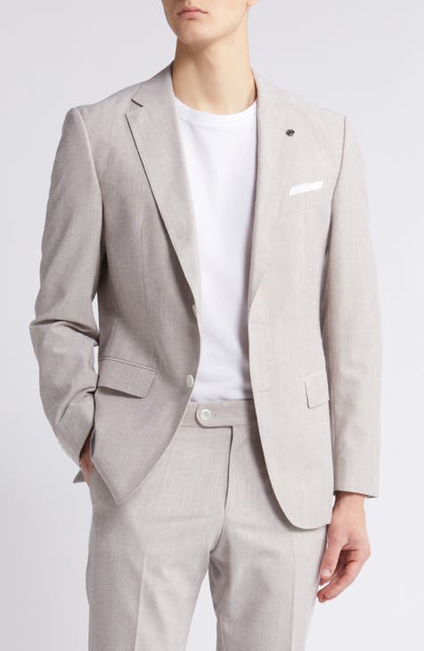 Abrigo deportivo Hutson Mélange de mezcla de algodón y lana