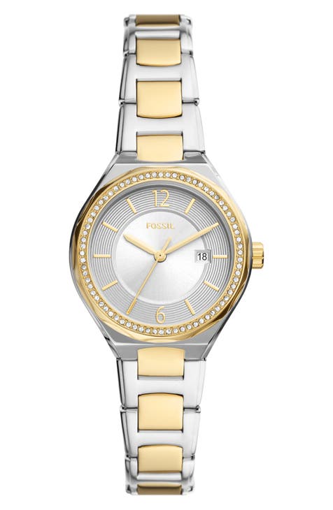 Reloj de pulsera bicolor Eevie, 36 mm