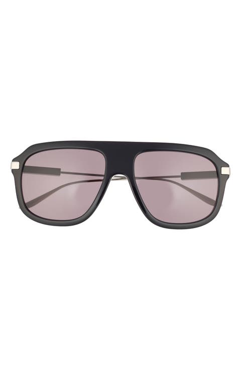 57mm Aviator Sunglasses