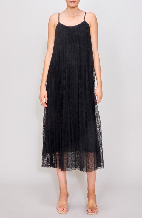 Vestido midi de encaje