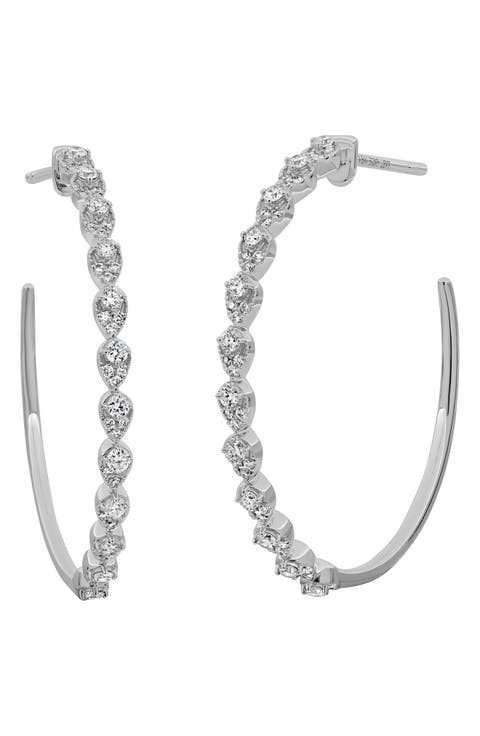 Maya Diamond Hoop Earrings (Nordstrom Exclusive)