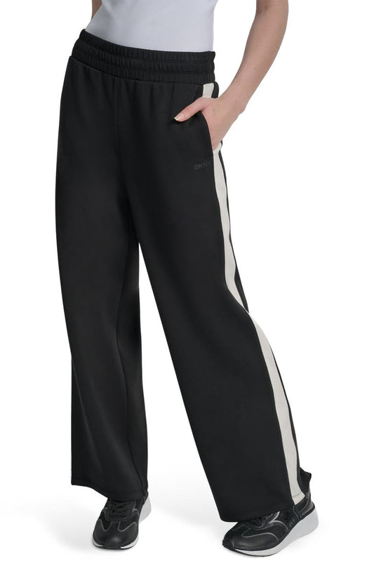 High Waist Modified Wide Leg Track Pants