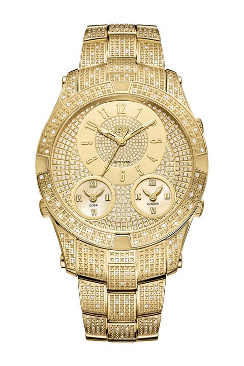 Reloj pulsera diamantes Jet Setter III, 46mm