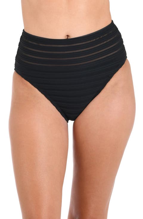 Fluid Lines High Waist Bikini Bottoms