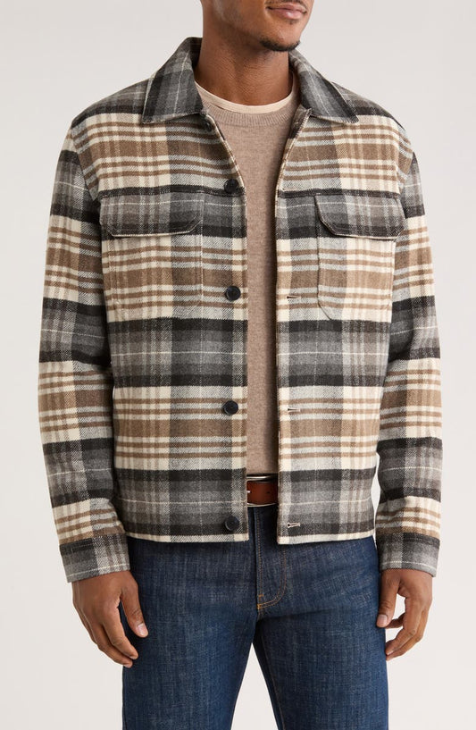 West Arm Plaid Flannel Shirt Jacket