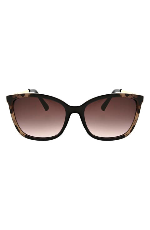 57mm Square Flare Sunglasses