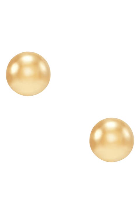 14k Gold Ball Stud Earrings
