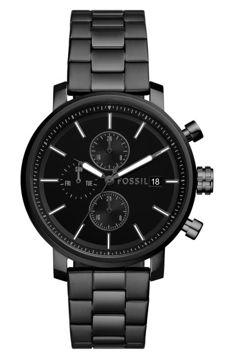 Reloj moderno Rhett de tres manecillas con pulsera de cuarzo, 42 mm