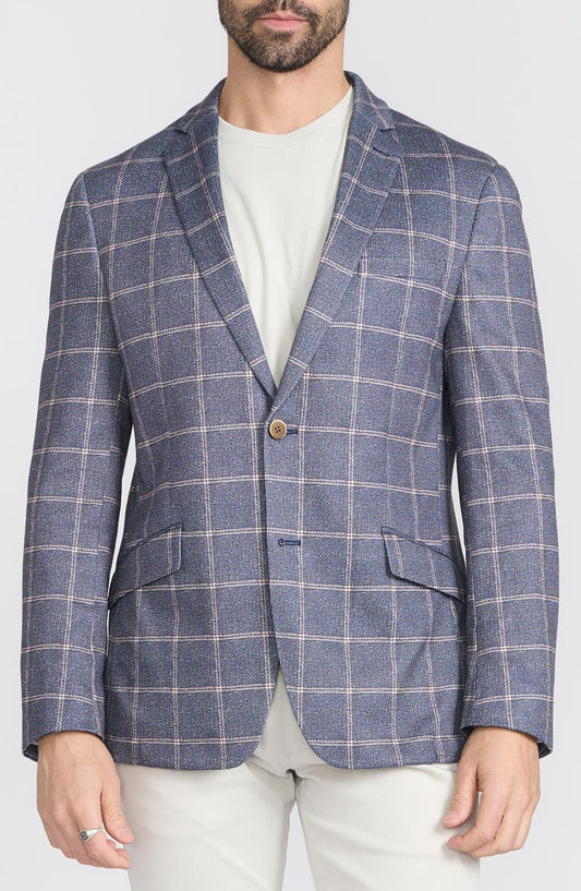 Navy & Tan Birdseye Blazer (Regular, Short & Long)