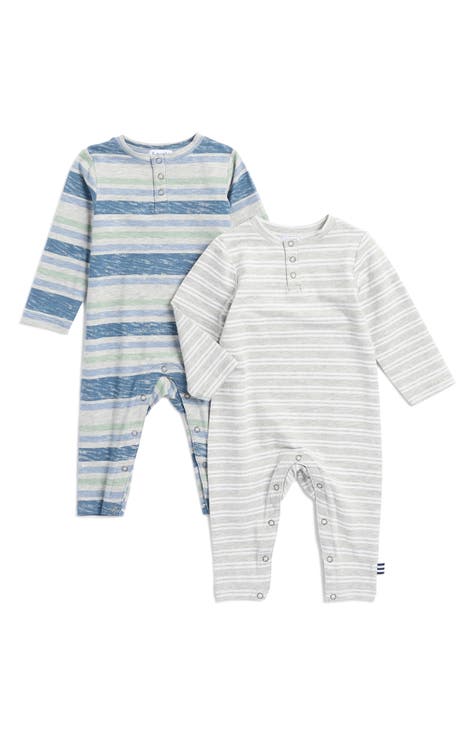 Pack de dos peleles Henley (bebé)