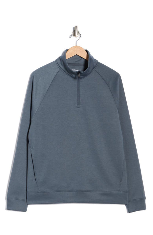 Active Raglan Sleeve Quarter Zip Sweatshirt