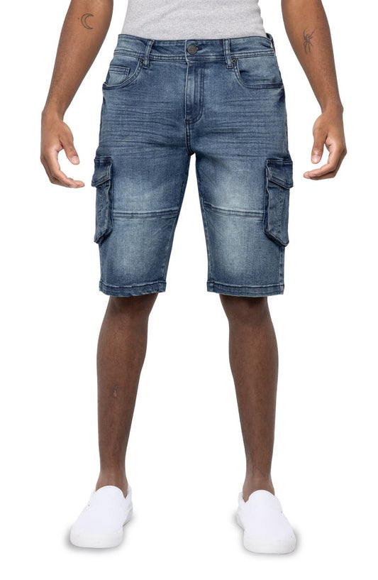 Denim Cargo Shorts