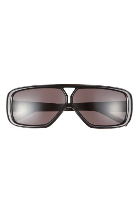 63mm Aviator Sunglasses