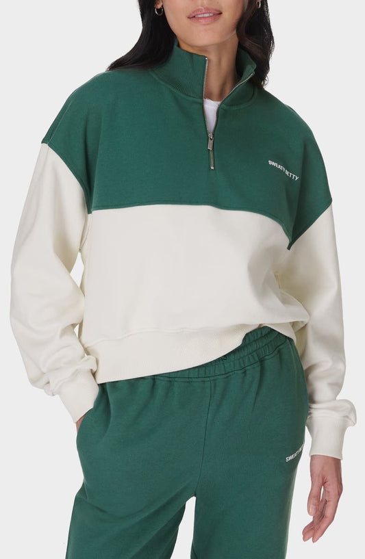 Revive Colorblock Half Zip Sweatshirt