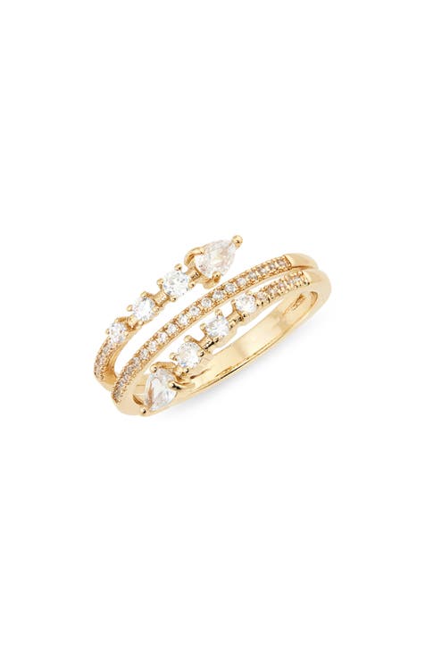 Anillo en espiral CZ