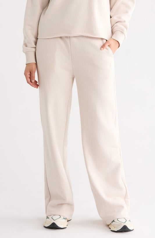 Silicon Fleece Wide Leg Pants