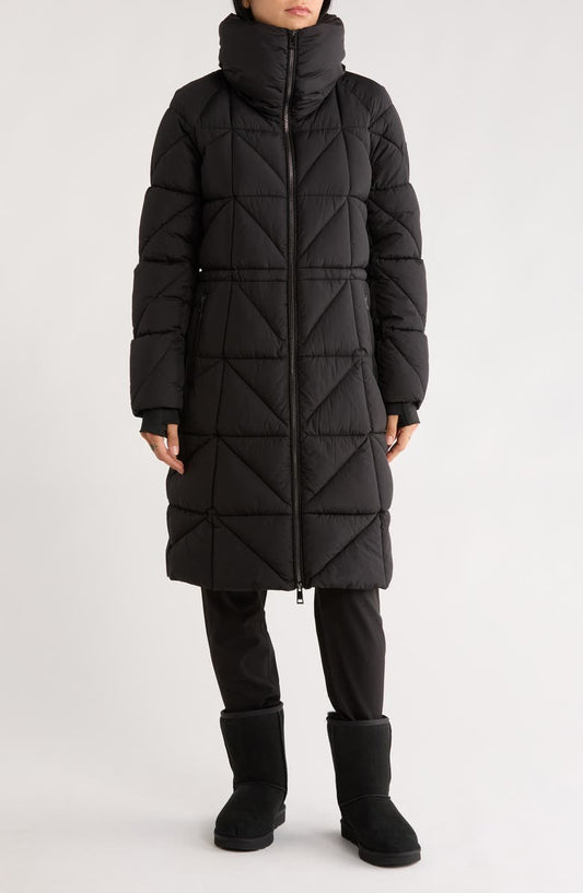 Longline Water Resistant Puffer Jacket