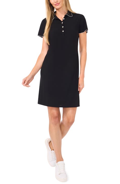 Vestido polo festoneado