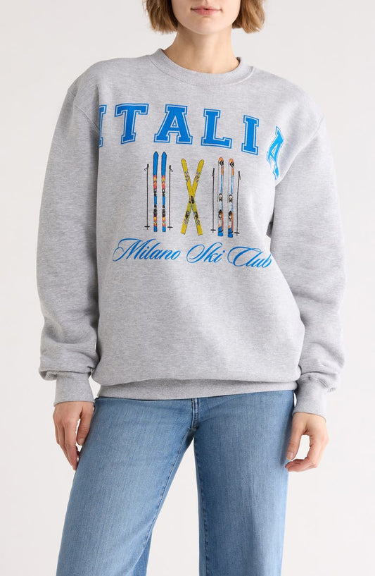 Italia Ski Club Graphic Sweatshirt