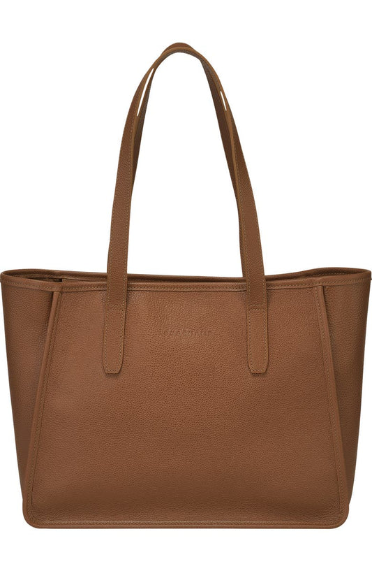 Le Foulonné Leather Shoulder Tote