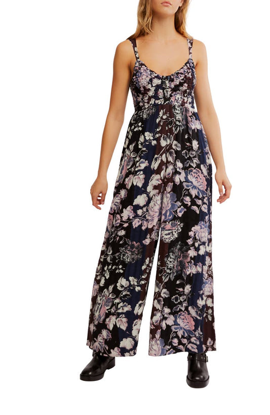Melrose Smocked Wide Leg Jumpsuit