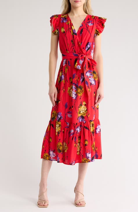 Vestido largo cruzado con manga japonesa de Violet Twig