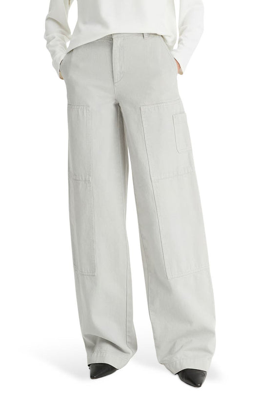 Mid Rise Twill Utility Pants