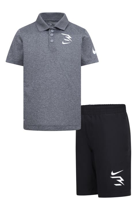 Conjunto de polo y pantalones cortos Dri-FIT para niños (niño pequeño)