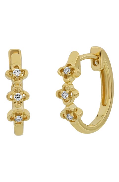 Mykonos Diamond Hoop Earrings
