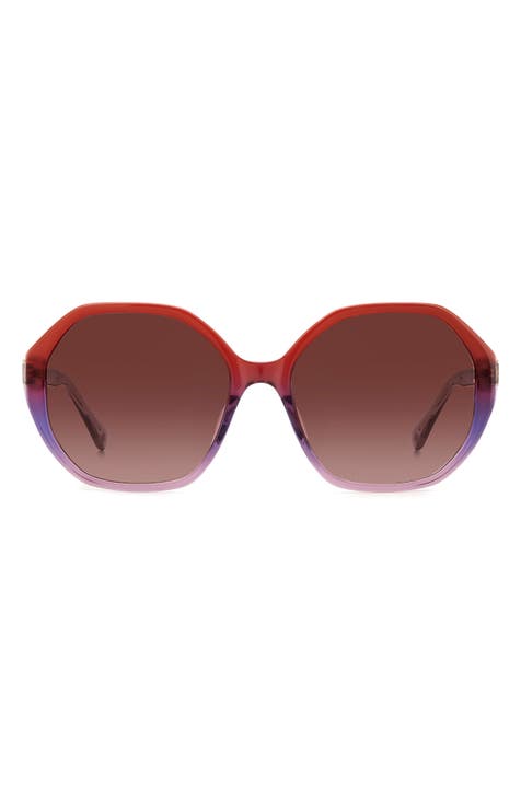 gafas de sol redondas waverly 57mm degradado