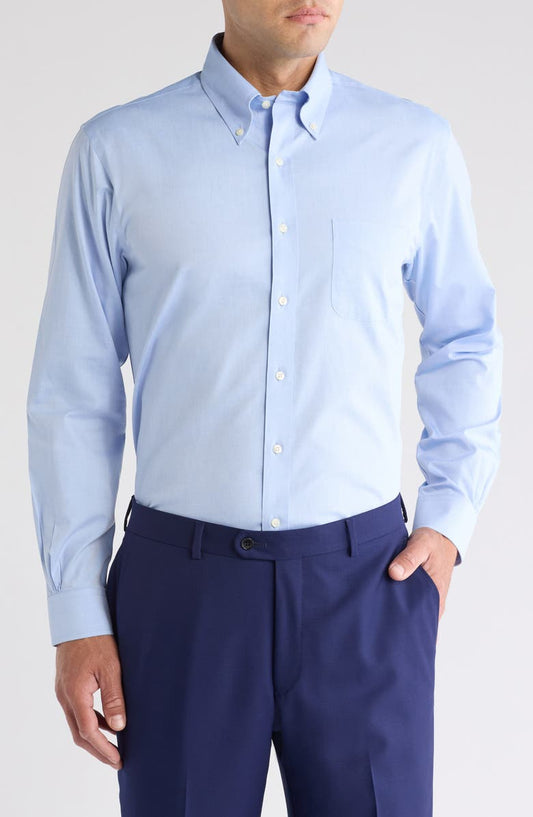Regular Fit Stretch Button-Down Oxford Shirt