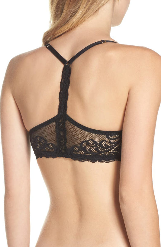 Feathers T-Back Bra
