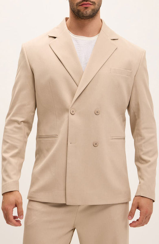 Super Relaxed Double Breasted Tuxedo Jacket