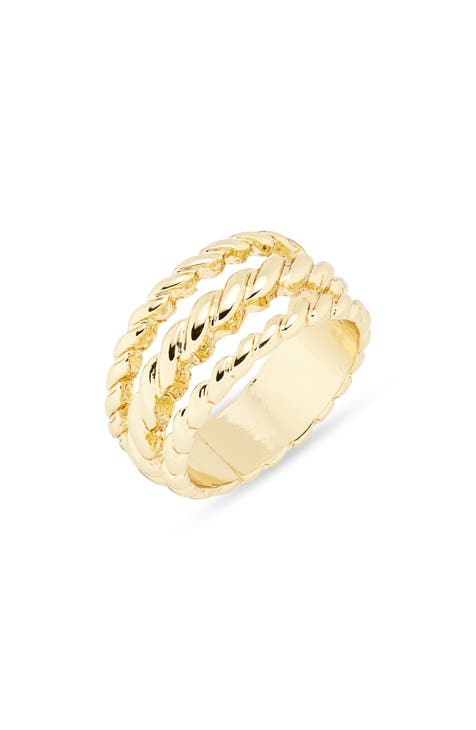 Anillo Textura Croissant Impermeable