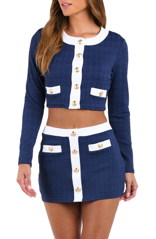 Adaline Colorblock Crop Rashguard