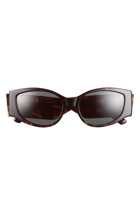 58mm Modified Cat Eye Sunglasses