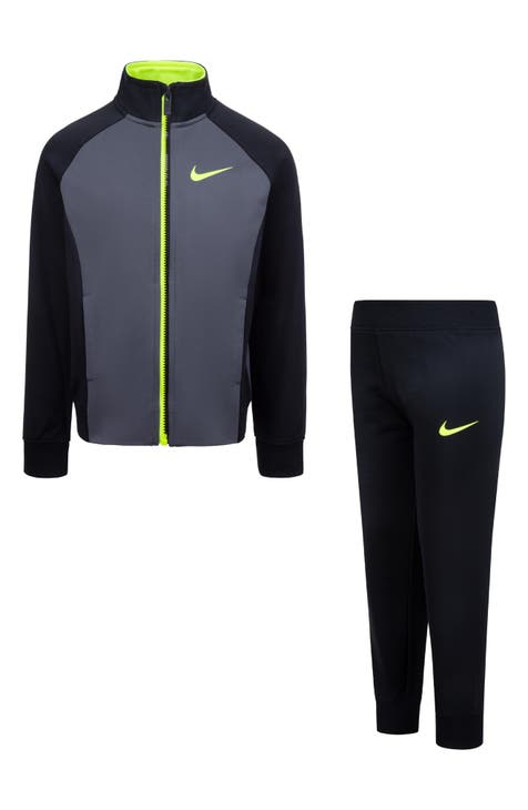 Conjunto de chaqueta Swoosh y joggers Colorblock para niños (niño pequeño)