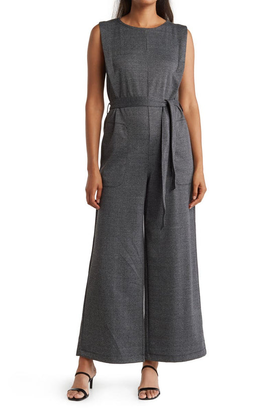 Sleeveless Tie Front Jumpsuit